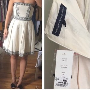 French connection embroidered dress.